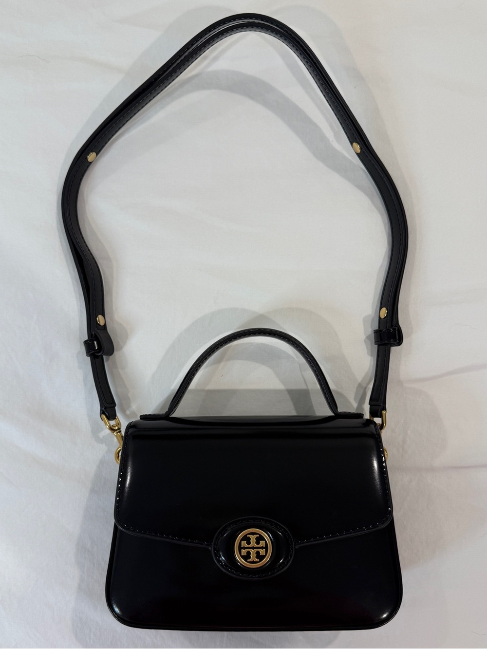 Tory Burch Black Mini Top Handle Crossbody Bag